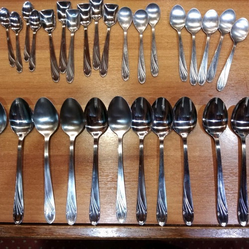 Rostfrei Esmeyer cutlery set used, 83 pieces stainless steel