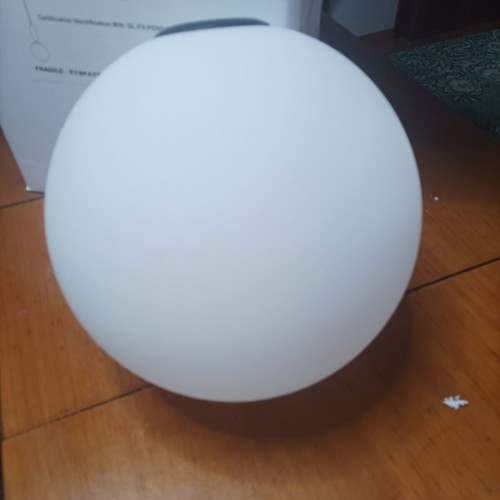 Globostar opal glass globe lampshade for ceiling light