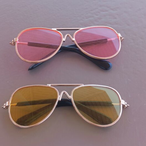 Mini Aviator Sunglasses Set for Pets new, 2 pcs