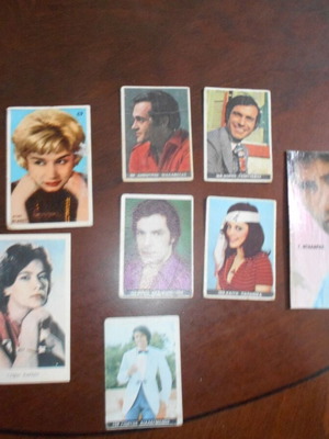 Greek Actors And Singers Cards Used, Pack Of Eight