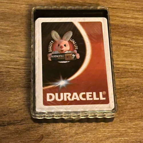 Duracell collectible playing cards new, sealed