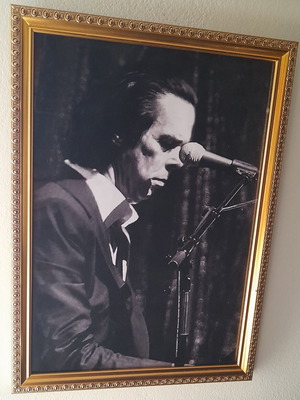Nick Cave photo poster 32×23cm with frame new