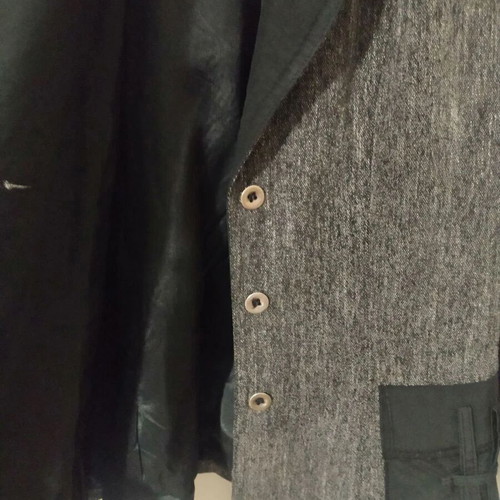 French jacket dark gray with black new, size 38
