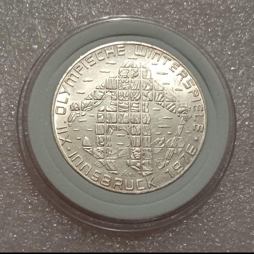 Silver 100 Schilling 1976 Austria like new, Winter Olympic Games Innsbruck