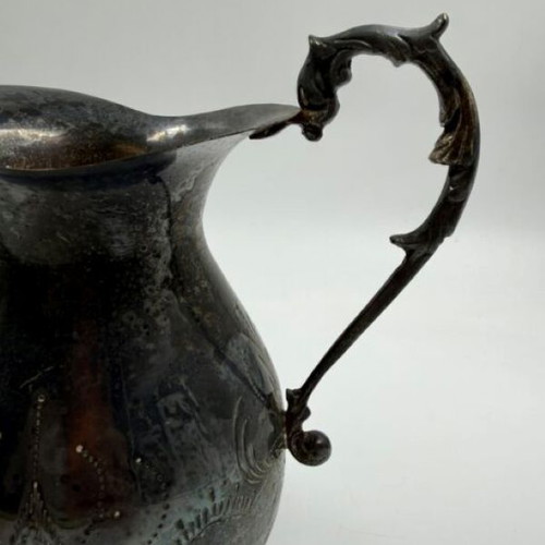 Vintage Silverplated EPNS Water Pitcher used with embossed design