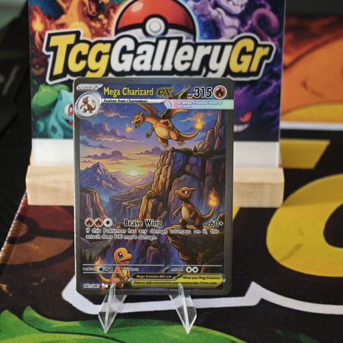 Pokemon Charizard Family Art Card custom, excellent condition