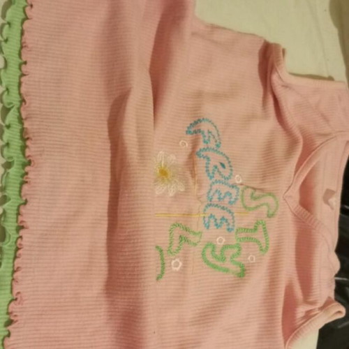 Pink sleeveless pajama top used