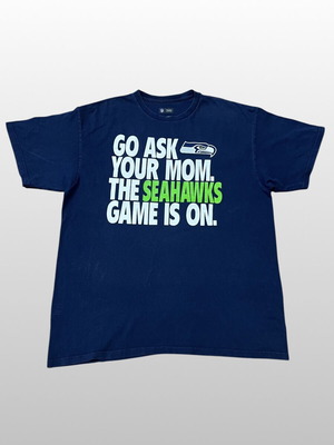 NFL Team Apparel Seattle Seahawks graphic t-shirt μεταχειρισμένο, μπλε, μέγεθος XL