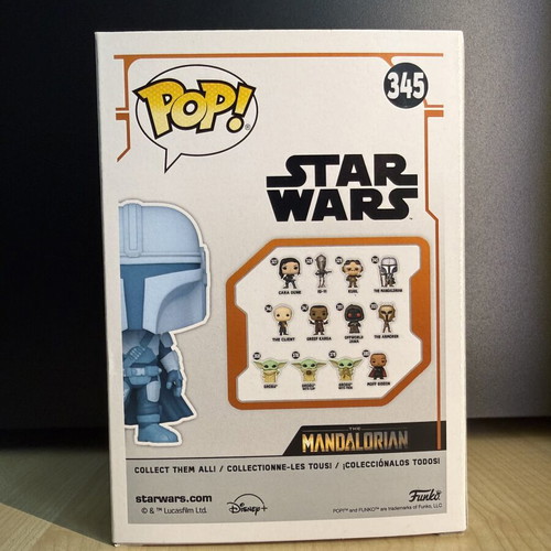 Funko Pop Star Wars The Mandalorian Holo Glow In The Dark 345 Mint