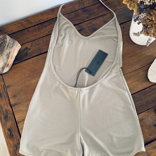 Stelios Koudounaris Romper new, greige color, size S