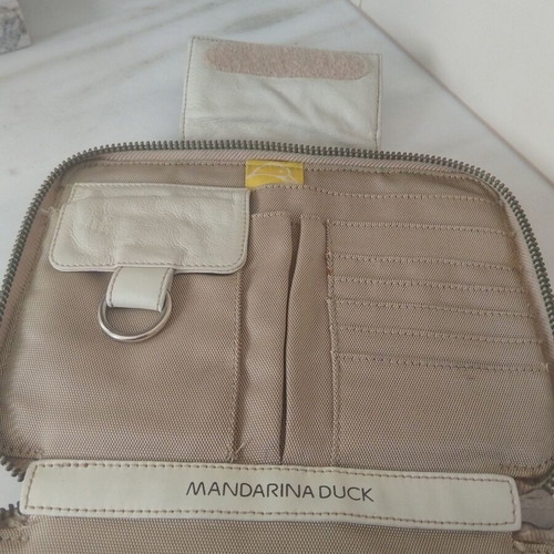 Mandarina Duck travel organizer used, beige, 25x18 cm