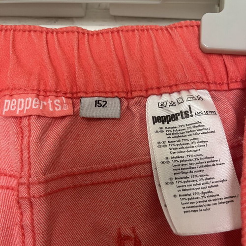 Pepperts! girls' pants size 152, coral red