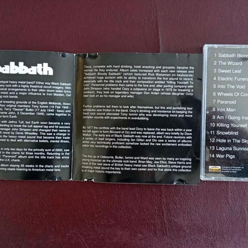 Black Sabbath Iron Man CD used, metal compilation