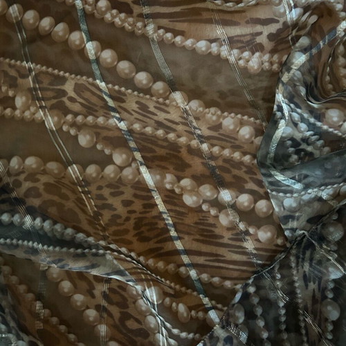 Vintage Italian scarf like new, black and beige