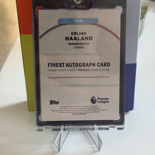 Erling Haaland Auto Topps EPL Finest /50 Manchester City card like new