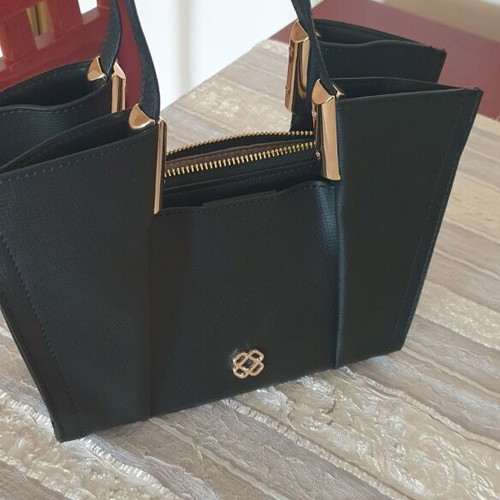 DGN Handbag new, black with 3 compartments