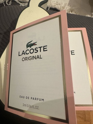 Lacoste Original 2 authentic tester samples 2x2ml unused