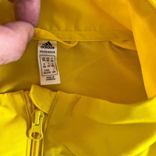Adidas AEROREADY Primegreen Track Jacket, yellow, 2XL