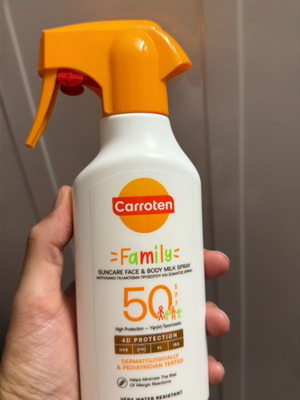 Carroten Family SPF 50 sunscreen high protection