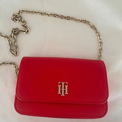 Tommy Hilfiger evening shoulder bag, red