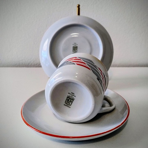 Vintage Bavaria Domenico porcelain cup like new with 2 saucers
