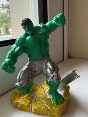 Hulk figure made to order, 3D printed and painted