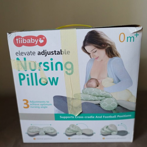 Nursing pillow with adjustable height, like new, gray