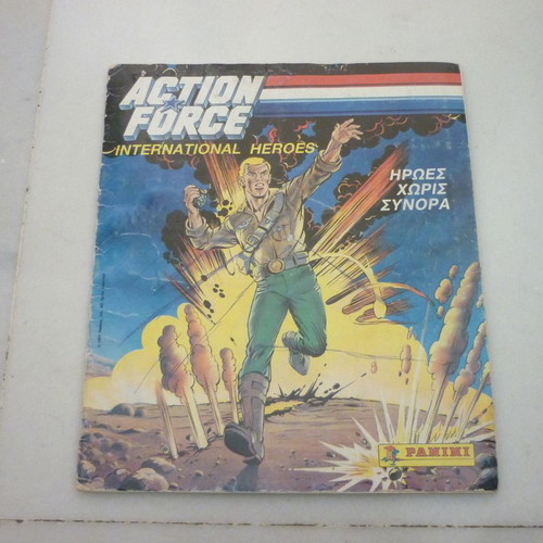 GIJOE Action Force Panini vintage sticker album Greek edition
