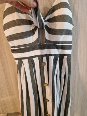 Striped dress like new with underbust opening and cups