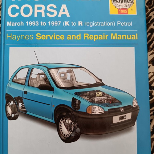 Haynes Opel Vauxhall Corsa 1993-1997 Service Manual like new