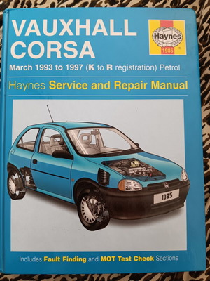 Haynes Opel Vauxhall Corsa 1993-1997 Service Manual like new