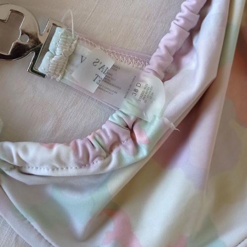 Victoria's Secret pastel print bikini set, size Large