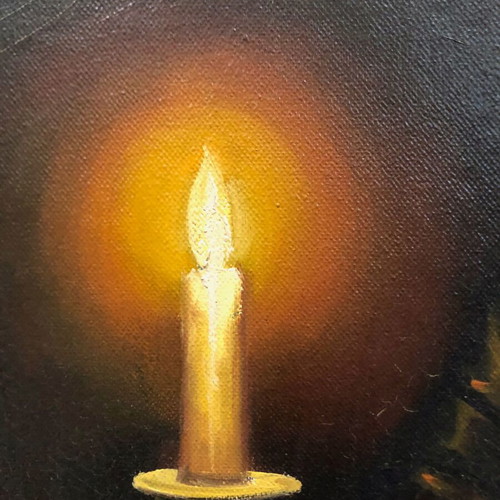 Fotis Kotsinas oil painting on canvas used, framed 85x115 cm