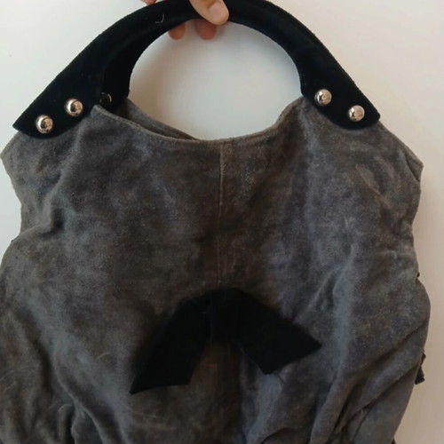 Castor leather gray handbag like new