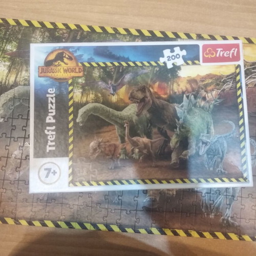 Dinosaur puzzle 200 pieces like new