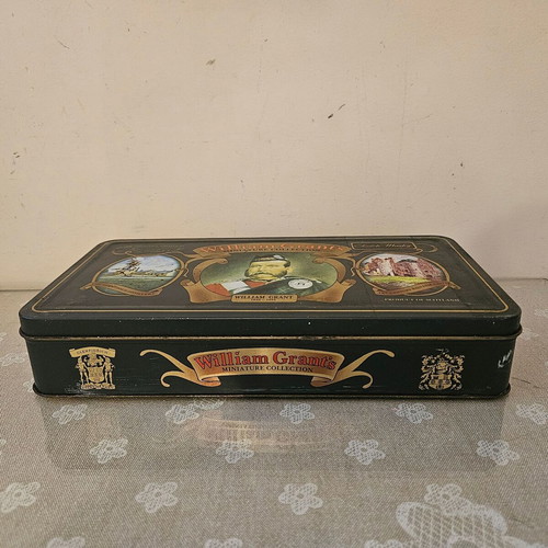 William Grant's vintage metal box for miniatures used