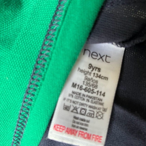 Next polo shirt for boys 134cm 9 years like new, blue and green