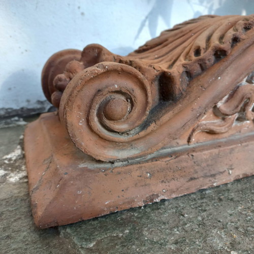 Ceramic frieze used with phytomorphic design, antique