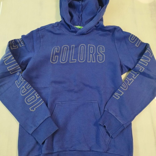 Benetton United Colour Of Benetton hoodie like new, blue, size 170 cm