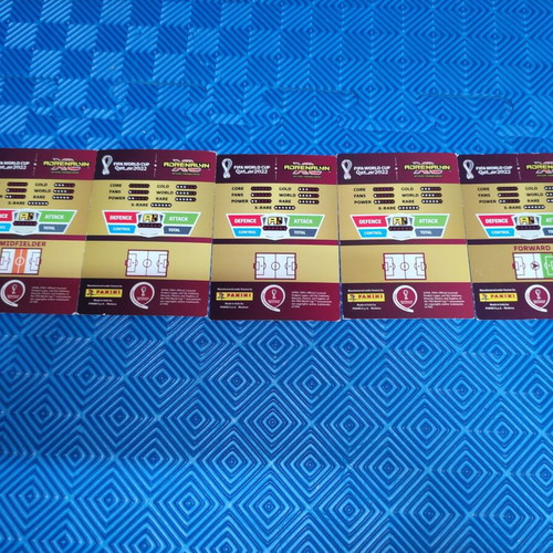 Qatar 2022 cards like new with national team crests and heroes