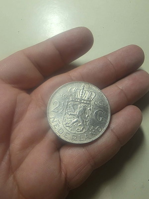Silver coin from Netherlands used