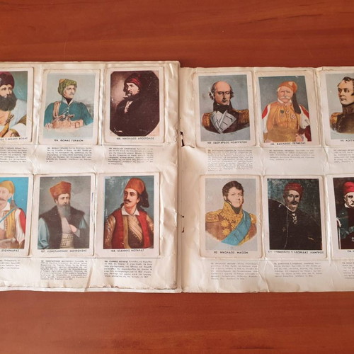 Lebon cards used, Fighters of 1821, pack of 70 pieces