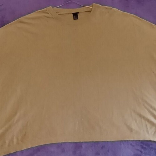 H&M women's blouse like new, beige, lightweight knit, very loose fit