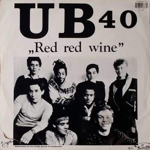 UB 40 Red Red Wine vinyl record, reggae
