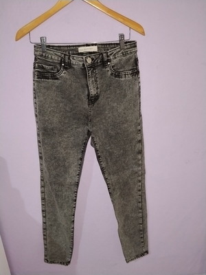 Pink Woman black jeans size M 38 10 like new with elasticity