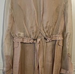 Rococo silk jacket with beige transparency new
