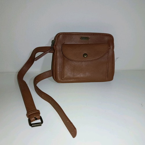 Roxy waist bag used, brown faux leather, adjustable strap