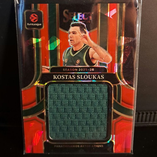 Kostas Sloukas Jumbo Euroleague Swatches 2025-26 Panini Select