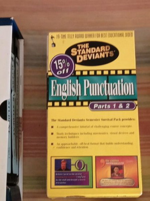 The Great Courses and The Standard Deviants videocassettes like new, pack of 7