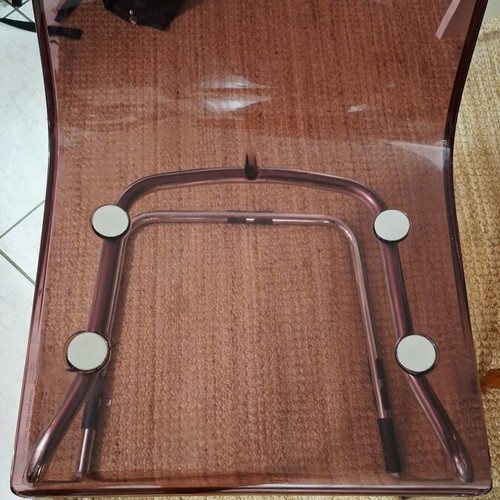 IKEA Tobias chairs set of 4 used with plastic scratches